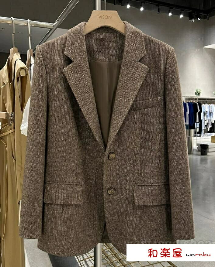 【2点600円割引】テーラードジャケット ウール60% 大人 上品 ウール ジャケット レディース 秋 冬 防寒コート 長袖 フォーマル スーツ ..