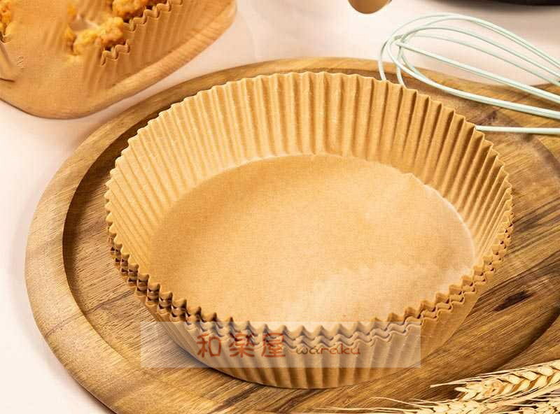 エアフライヤー用紙 使い捨て エアフライヤーライナー 100枚 天ぷら敷紙 バーベキュー用紙 蒸し器用 電子レンジ オーブン 蒸し器 耐熱性 耐油紙 耐水性