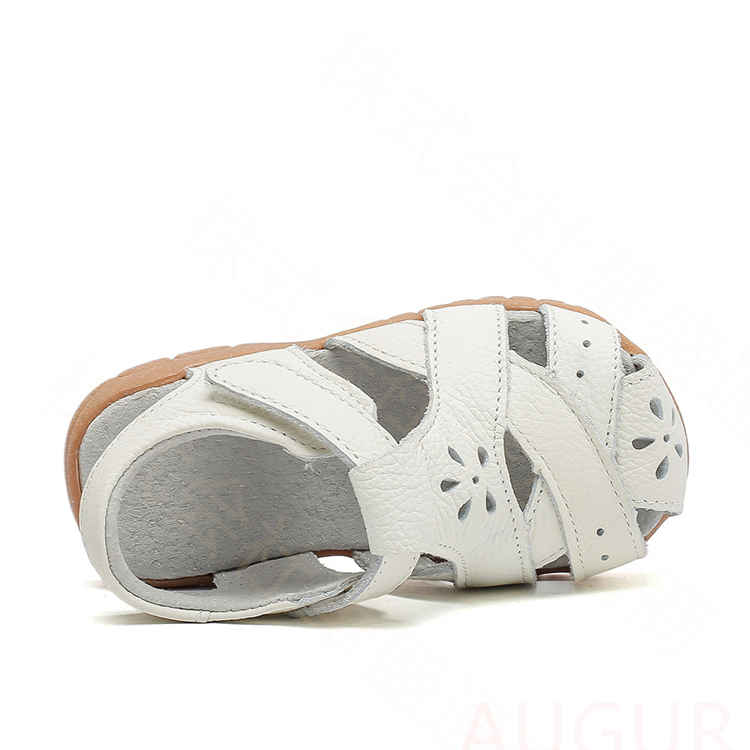 【2点600円割引】ベビー サンダル キッズ 女の子 男の子 つま先あり ベビーサンダル 子供サンダル 本革 ガールズ キッズ 柔らかい 履きやすい 通気性 通園 通学 おしゃれ 白