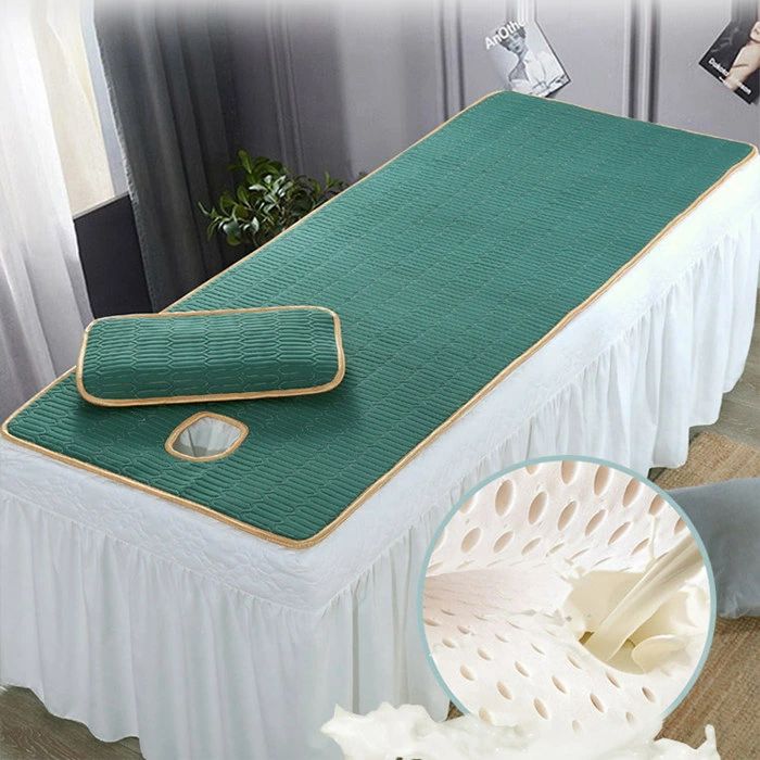 マッサージベッドパッド ひんやりマット 敷きパッド 接触冷感 無地 エステベッド 春夏用マッサージベッ..