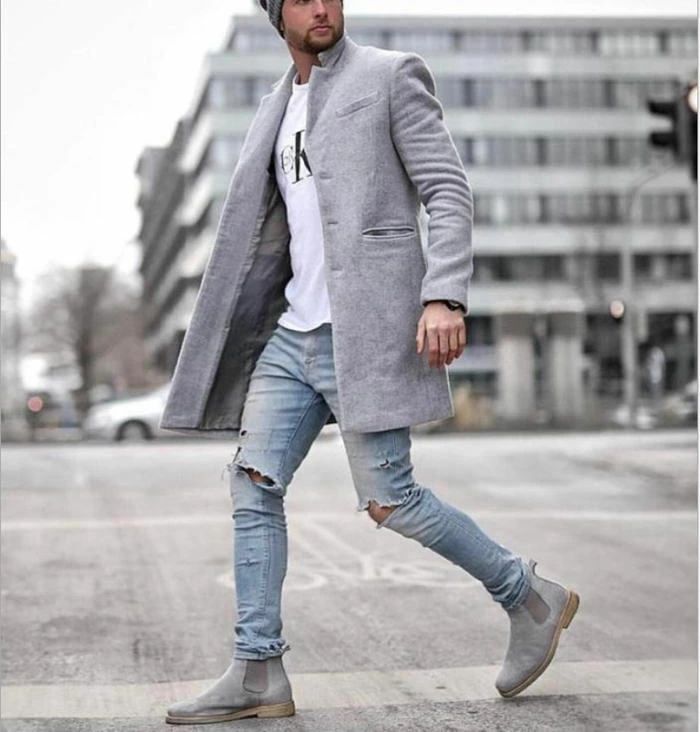 Mod'S Coat - 【2点600円割引】チェスターコート アウター コート メンズ ロングジャケット ビジネスコート 保温 防風スプリングコート ロングコート モッズコート 長袖ジャケット トレンチコート 秋冬コート 無地厚手 高品質 細身 防寒 チュニック 通勤 着痩せ 大きいサイズ 秋服 冬服