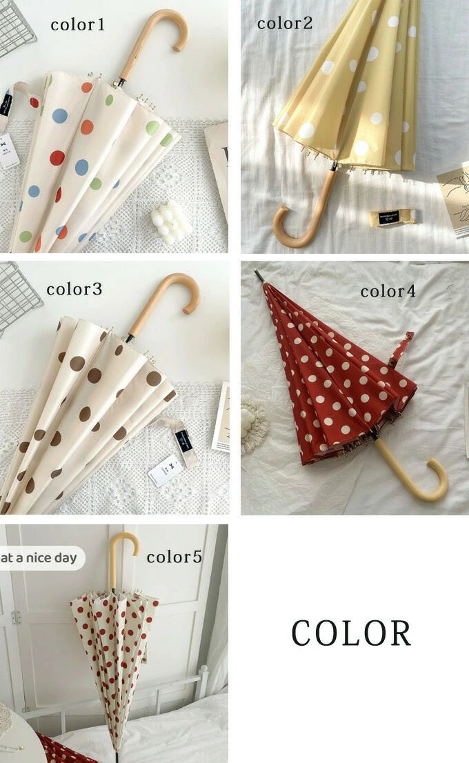 【2点600円割引】水玉 ドット 傘 レディー...の紹介画像2