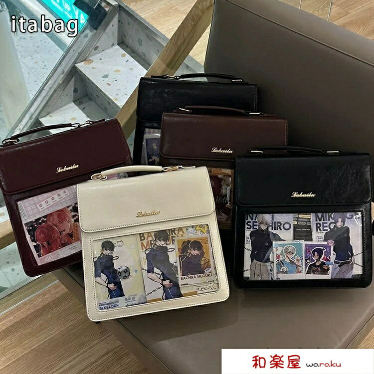 【2点600円割引】痛バ 痛 バ レディース クリアバッグ 3way リュック ショルダーバッグ ハンドバッグ 透明窓 クリア 推し 推しバッグ 缶バッチ 見せバッグ