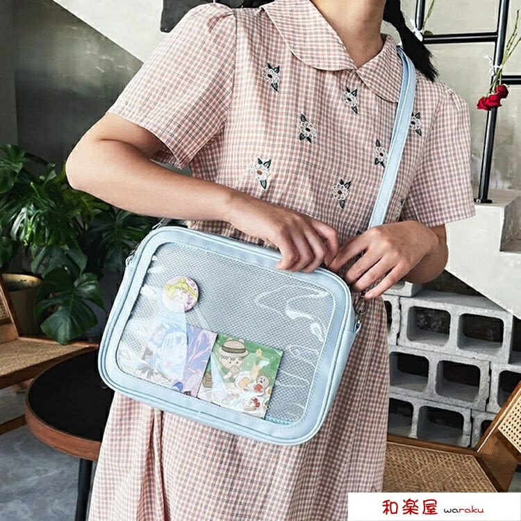 Rakuten - 【2点600円割引】痛バッグ ショルダー レディース バッグ かばん ショルダーバッグ 推し活 推しバッグ 缶バッチ オタク オタク活 推し 可愛 かわいい