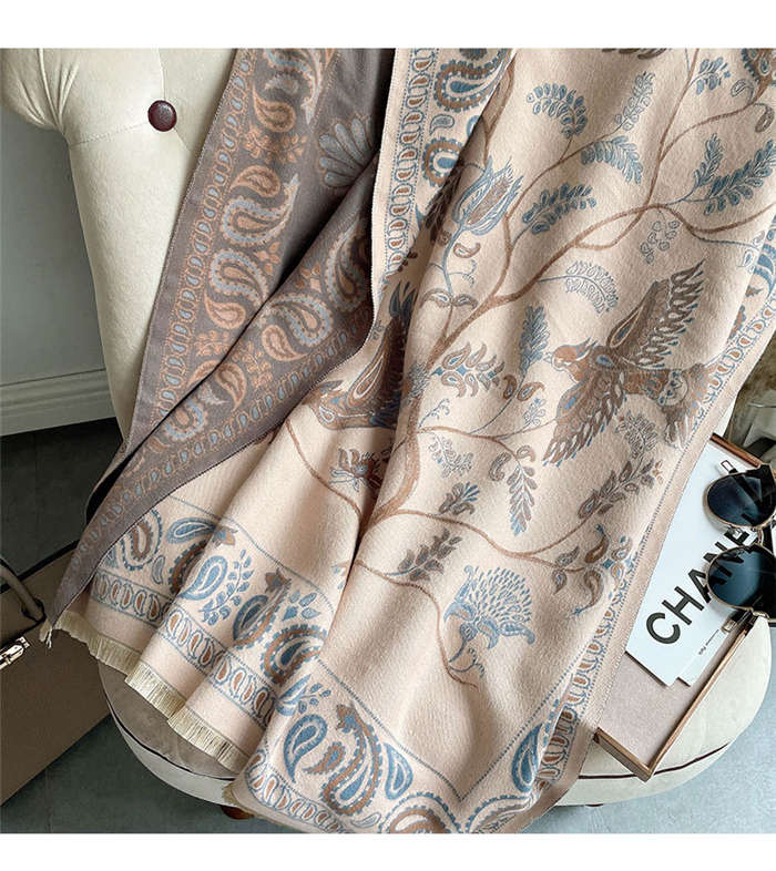 大判ストール マフラー 秋冬 レディース 大判 秋 ストール マフラー ショール 柔らか 巻く物 防寒 マフラー 可愛い ショール 防寒 膝掛け 防寒 マフラー 花柄 肩掛け 大判 上品 羽織り エレガント ロングマフラー フリンジ ギフト 誕生日 クリスマス 40代 50代 3