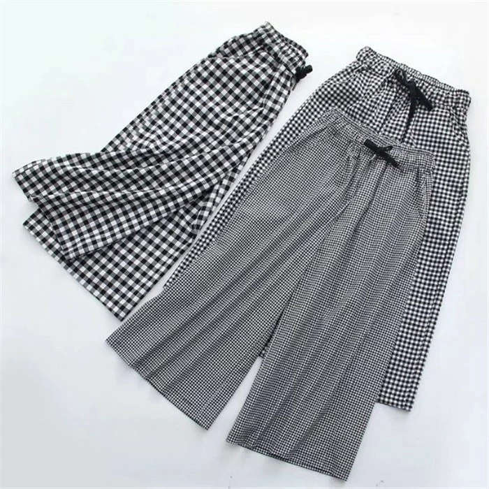 Rakuten - 【2点600円割引】ワイドパンツ レディース ガウチョパンツ パンツ 体型カバー 大きいサイズ ボトムズ 春 夏 着痩せ 美脚 チェック柄 おしゃれ カジュアル ゆったり ウエストゴム 美脚 おしゃれ カジュアル 通勤 きれいめ ゆったり 20代 30代 40代