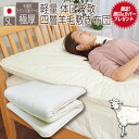 \今だけ!カバープレゼント/フランス産 羊毛 4層 敷き布団 極厚 四層 軽量 敷き布団 シングル 100×210cm 日本製 羊毛 固綿 敷きふとん 敷ふとん...