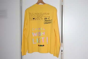 ◆[USED/新品未使用]◆送料無料◆シャネル CHANEL：CHANEL X PHARRELL WILLIAMS ファレル　国内2個 コラボ ロングTシャツ イエロー　 Mサイズ ホワイト 未使用タグ付 黒 ◆ 【RCP】【中古】◆