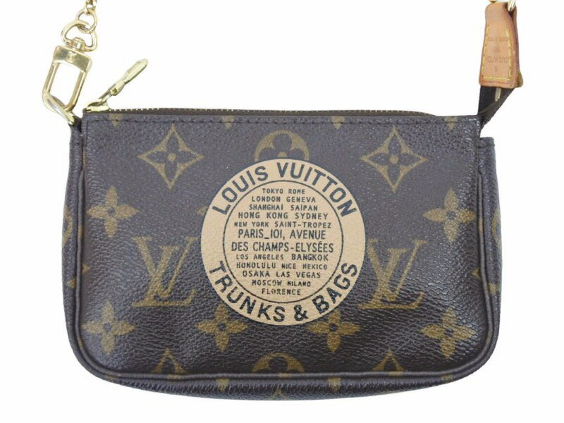 Louis Vuitton ルイヴィトン ミニポシェット アクセソワール モノグラム ブラウン レディース 中古 38846 正規品