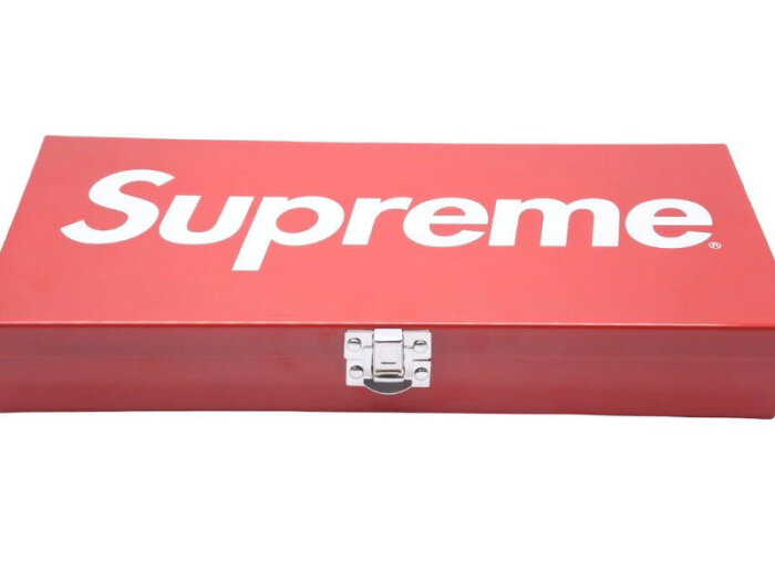 Supreme Large Metal Storage Box ストレージボックス ケース ボックスロゴ カン レッド ラージサイズ 39005