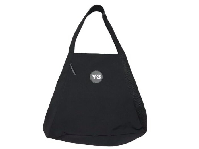 Y-3 ワイスリー Yohji Yamamoto ヨウジヤマモト W TOTE BAG アディダス ビッグ トートバッグ ショルダーバッグ ブラック 美品 39225