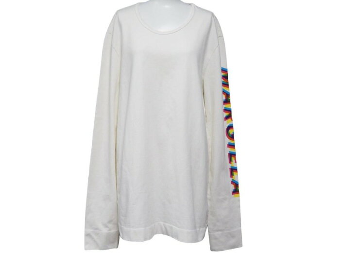 Maison Margiela メゾン マルジェラ ロングTシャツ トレーナー S50GC0532 トップス ホワイト サイズ46 メンズ 美品 中古 39505