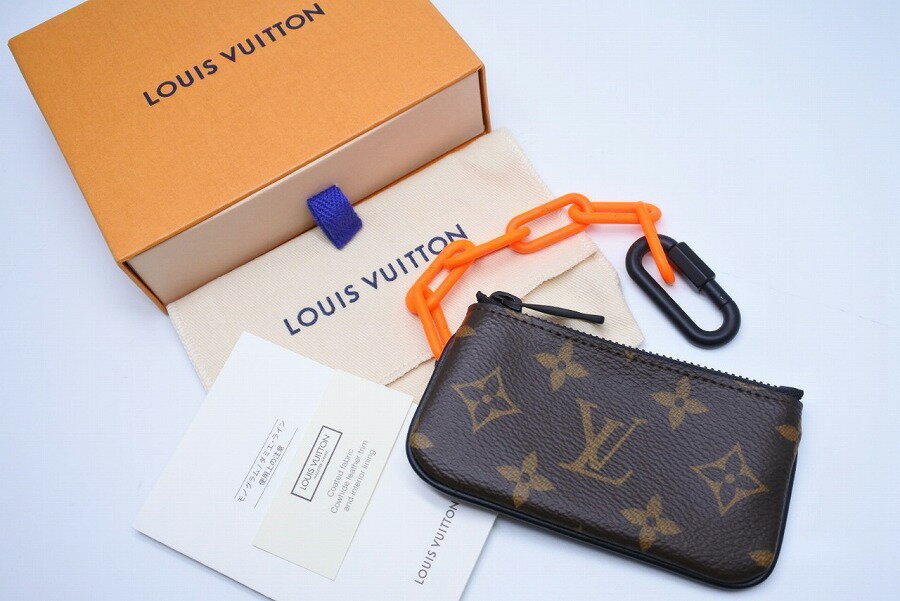 USED/中古 LOUIS VUITTON ルイ ヴィトン コインケース 【美品/未使用品】19ss VIRGIL ABLOH ヴァージルアブロー チェーンコインケース オレンジ モノグラム Sランク【中古】