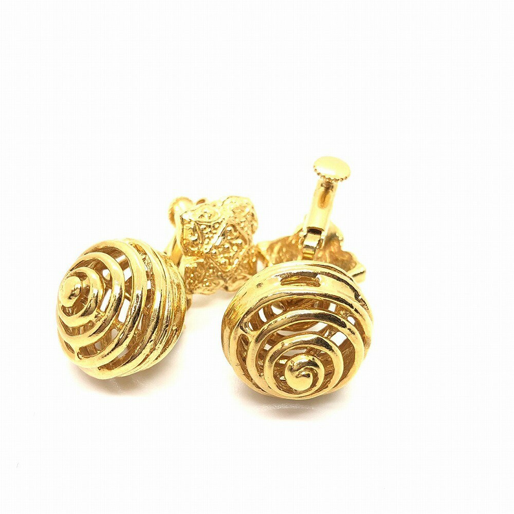 [USED/中古]YVES SAINT LAURENT イヴ・サンローラン イヤリング Yves Saint Laurent YSL イヤリング ヴィンテージ 渦巻 ゴールド GP コスチュームジュエリー ゴールド Bランク【中古】