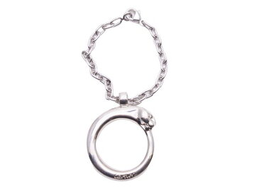 美品 CARTIER カルティエ パンサーモチーフ キーホルダー パンテール 小物 シルバー フック チェーン 41029