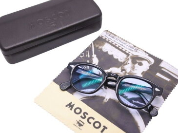 MOSCOT LEMTOSH モスコット レムトッシュ サングラス メガネ カラーレンズ プラスチック サイズ 46□24 ブラック 中古 美品 41343