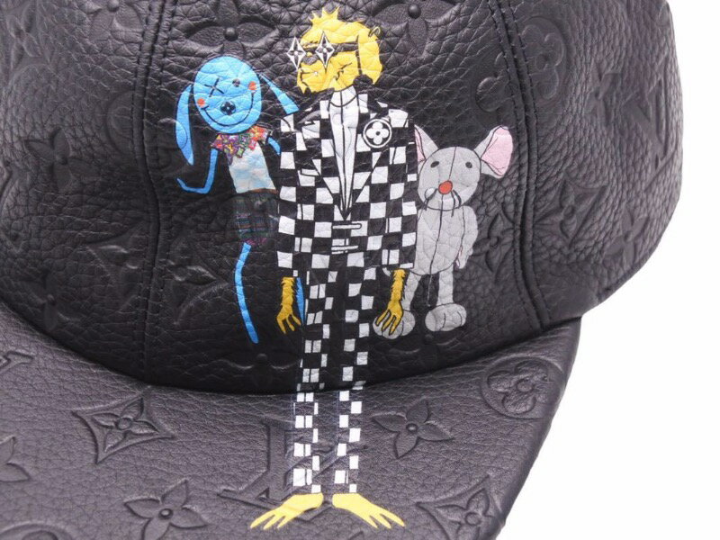 [USED/中古]LOUIS VUITTON ルイ・ヴィトン キャップ ブラック サイズ60 A（未使用に近い）ランク【中古】