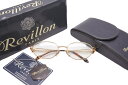 Revillon PARIS レヴィヨン レビヨン パリ メガネ 眼鏡 5418 COL 8 テンプル ゴールド ブラウン メンズ 中古 良好 26024