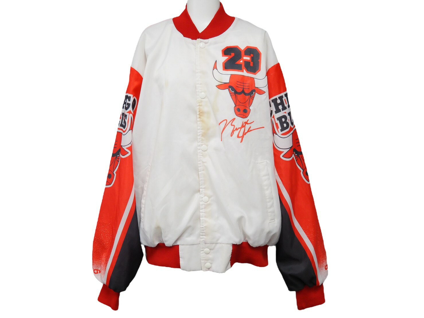 NBA エヌビーエー CHICAGO BULLS シカゴ ブルズ JORDAN ジョーダン ヴィンテージ ブルゾン ジャンパー ジャケット XL中古 29322