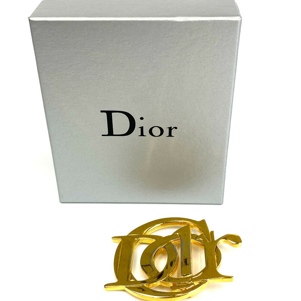 USED/中古 Christian Dior クリスチャンディオール ブローチ Diorロゴ エンブレムブローチ ゴールド C（やや傷や汚れあり）ランク 中古 tdc-000431-4e