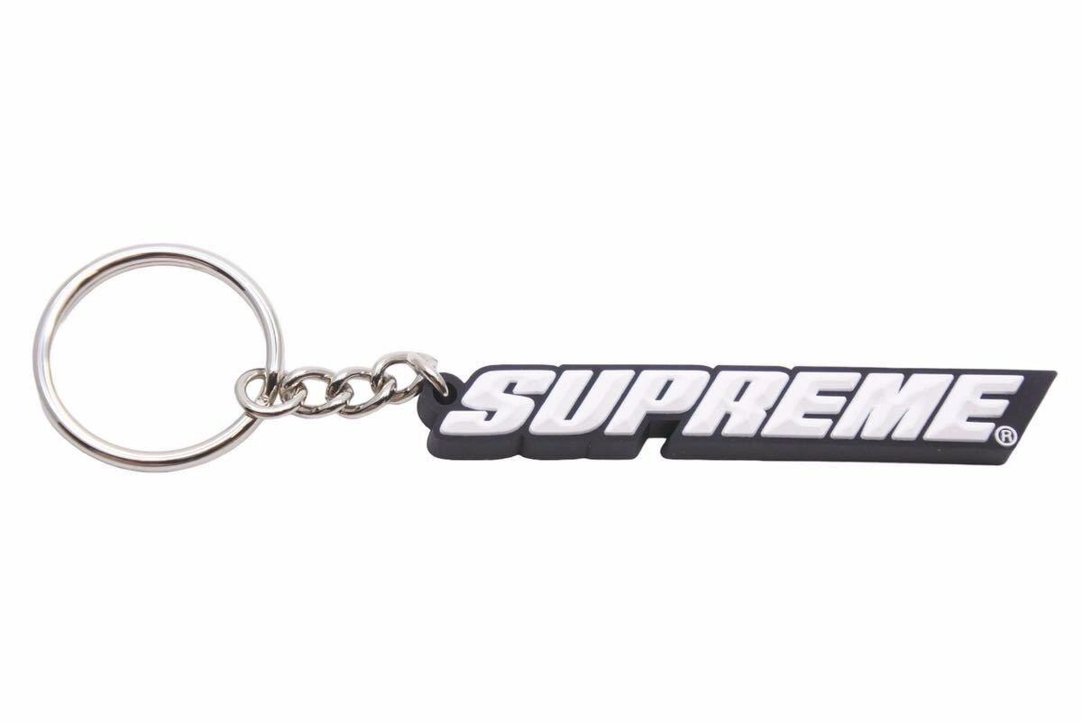 i Supreme Bevel Logo Keychain Black Vv[ L[`F[ L[z_[ o[ Box Log  5264