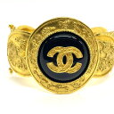 未使用 CHANEL シャネル バングル ヴィンテージ ココマーク ブラックストーン 96A アクセサリー ジュエリー 中古 ai-tdc-000458-4e 正規品