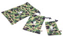 A BATHING APE アベイシングエイプ ABC POUCH 3P SET ポーチ3点セット GREEN グリーン 緑 1F70182143 中古 352...
