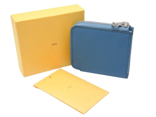 未使用品 ITTI イッチ 二つ折り財布 CRISTY VERY COMPACT WLT .5 ブルー シルバー金具 中古 39506 未使用品 ITTI イッチ 二つ折り財布 CRISTY VERY COMPACT WLT .5 ブルー シルバー金具 中古 39506