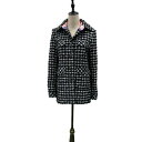 CHANEL シャネル ジャケット ツィードジャケット 20S P64139 ロングジャケット 黒 ブラック ホワイト P64139 中古 tdc-002582...