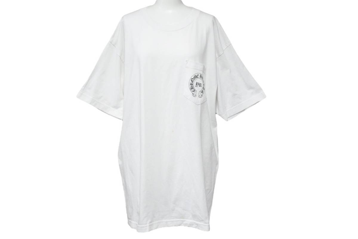 ChromeHearts クロムハーツ 半袖Tシャツ DR 7.16 2007 トップス USA製 コットン ホワイト ブラック サイズL 良品 中古 50251