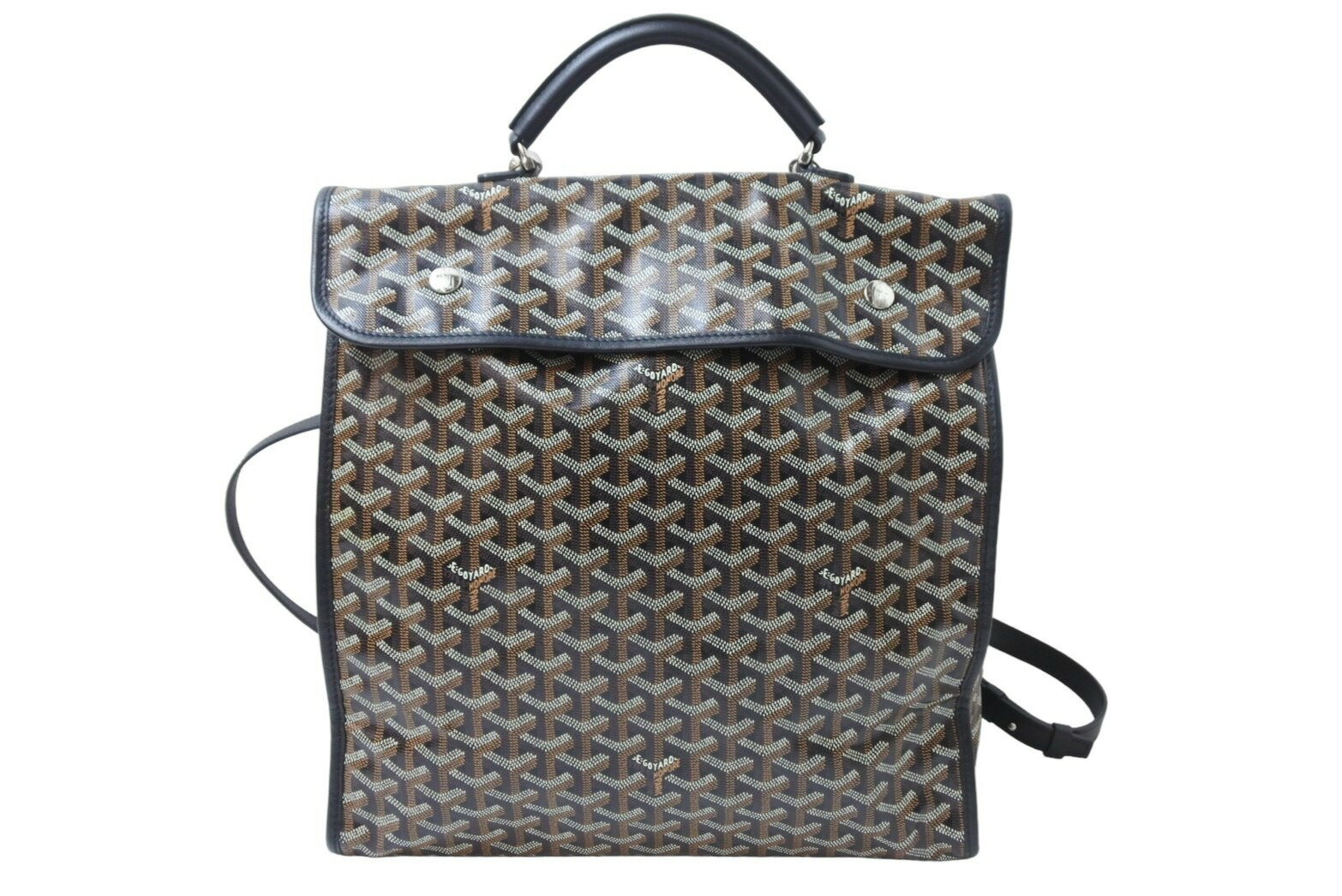 極美品 GOYARD ゴヤール リュック デイパック サンレジェ バックバック PVC レザー ブラ ...