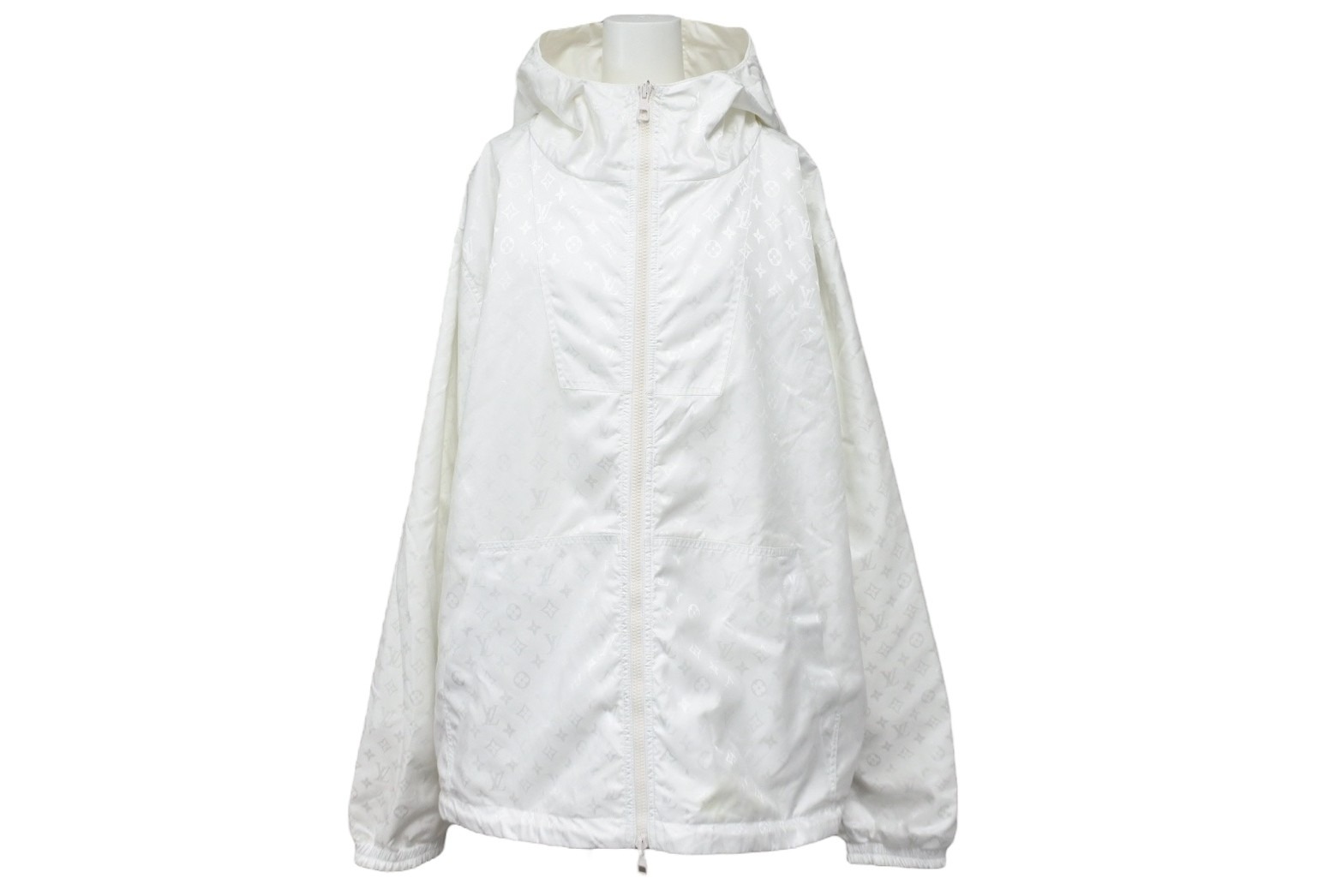 極美品 LOUIS VUITTON ルイ・ヴィトン ブルゾン 22AW サイズ60 LVSEモノグラムリバーシブルウインドブレーカー RM222Q 中古 51358