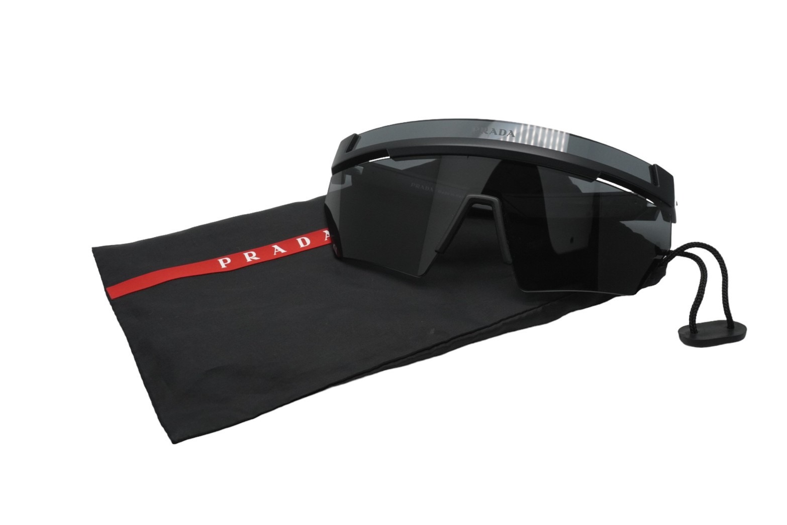 PRADA プラダ サングラス アイウェア SPS01Y Linea Rossa Impavid eyewear ブラック 美品 中古 53441