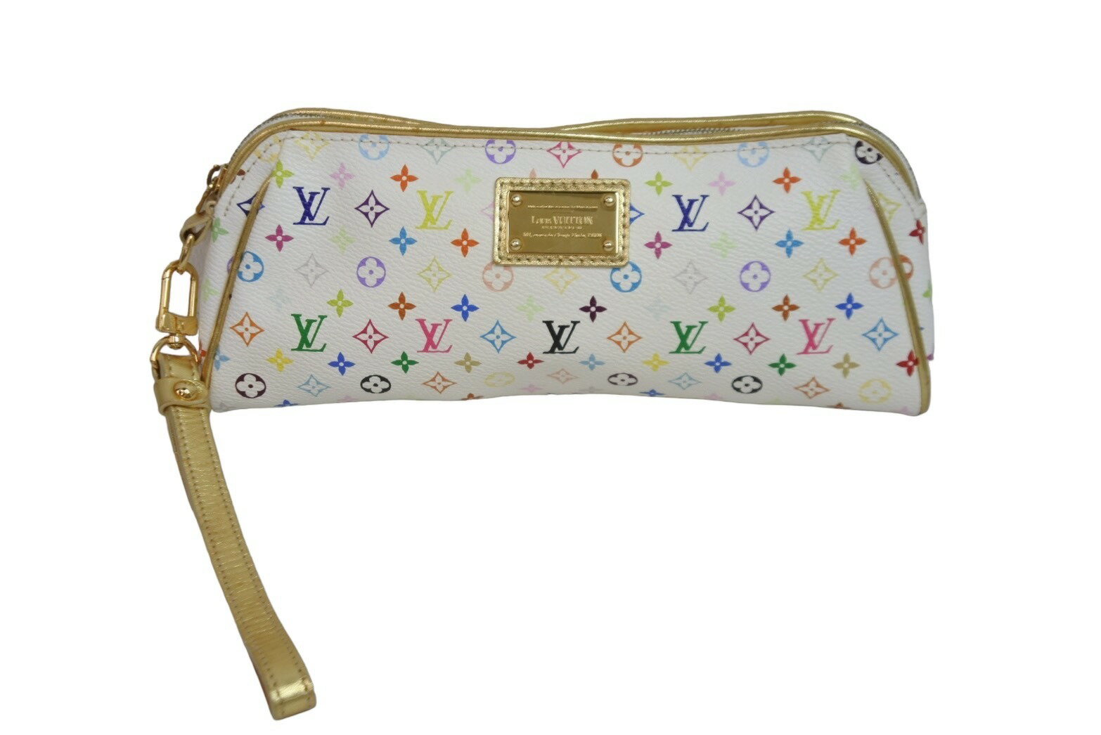 LOUIS VUITTON ルイヴィトン モノグラムマルチ ケイト 村上隆 M55212 ブロン マルチカラー ゴールド金具 美品 中古 55031