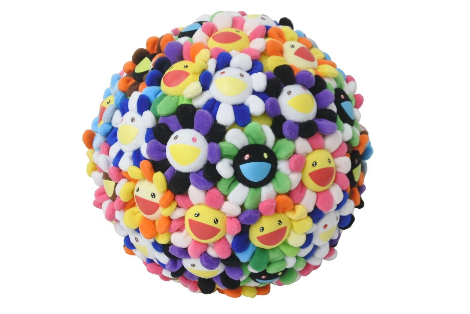 Takashi Murakami 村上隆 カイカイキキ フラワーボール Flower Plush 28CM 2009年 マルチカラー 美品 中古 55387