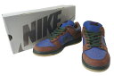 極美品 NIKE ナイキ 2003 DUNK LOW PRO SB BARF スニーカー ブラウン ネイビー ダンク ロー 27cm 304292-431 靴 中古 55203(4)