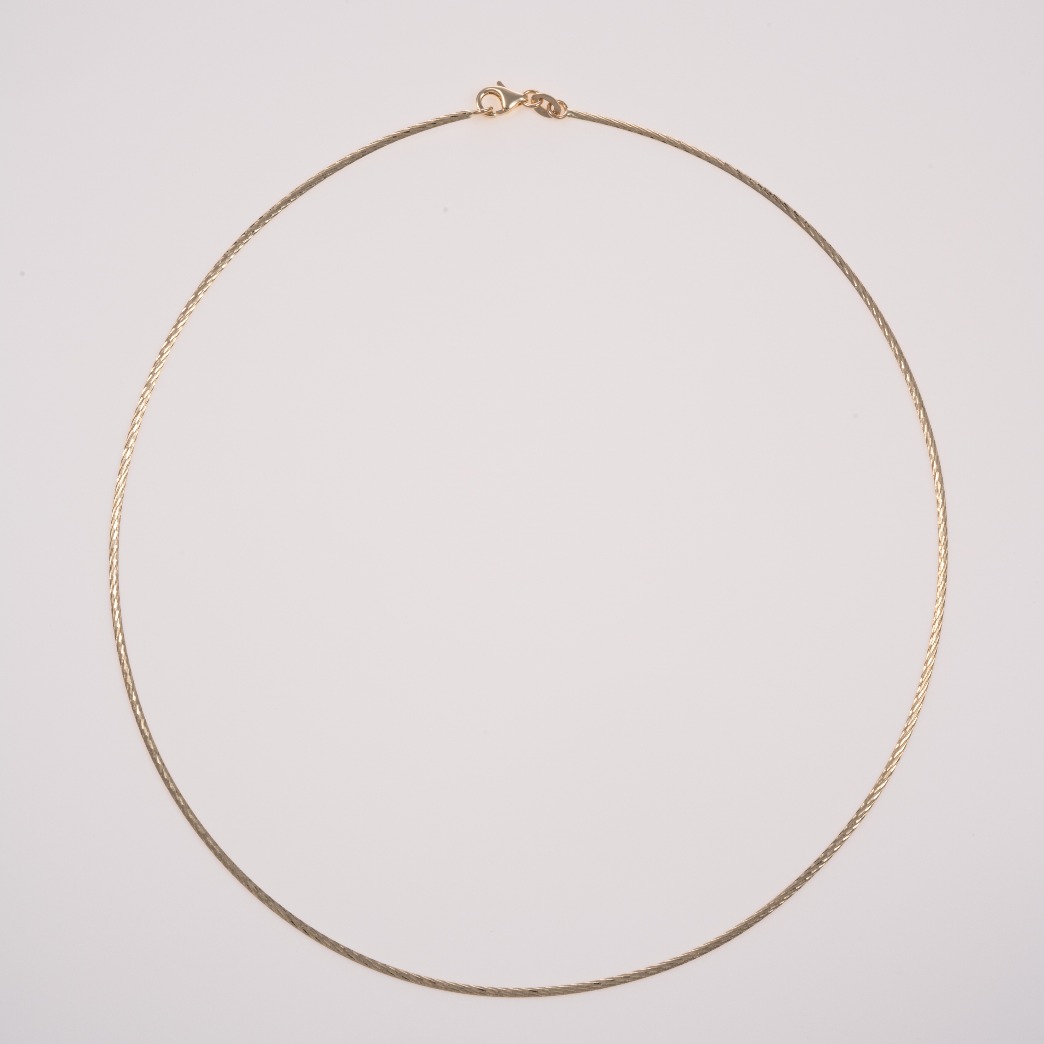 HERA ネックレス・チョーカー W Face Omega Necklace ダブルフェイス オメガ ネックレス 14K H-B-N-003 ゴールド シルバー K14ゴールド S（新品、未使用）ランク H-B-N-003