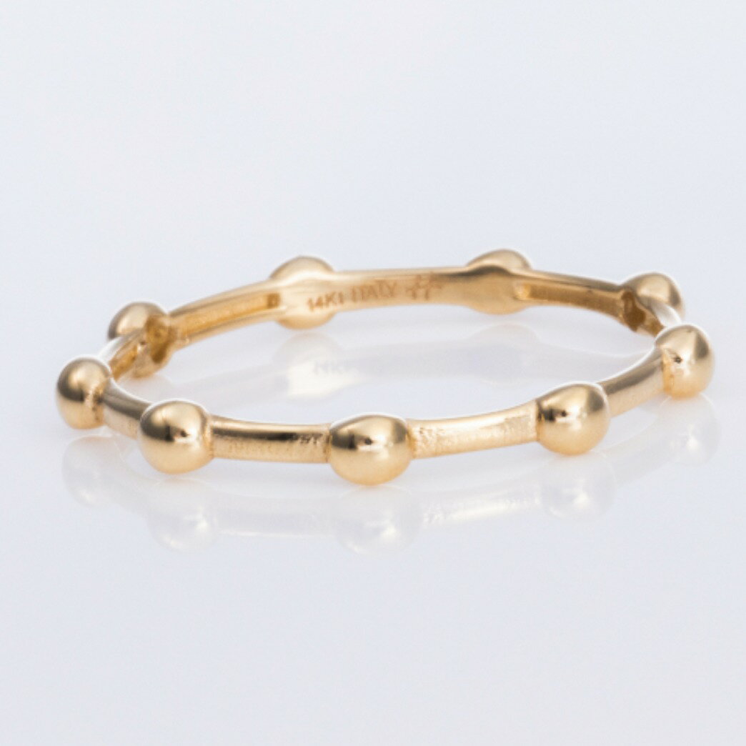 HERA リング・指輪 Rosary Ring ロザリオ リング 14K H-B-R-001 #11 #13 ゴールド K14ゴールド #13 S（新品、未使用）ランク H-B-R-001