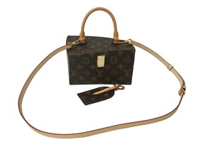 新品同様 LOUIS VUITTON ルイヴィトン ツイステッドボックス 2WAYバッグ M40275 フランクゲーリー ブラウン ゴールド 中古 56738