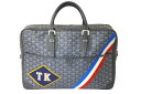 GOYARD ゴヤール ビジネスバッグ アンバサード GM マーカージュ イニシャル グレー シルバー金具 良品 中古 57480