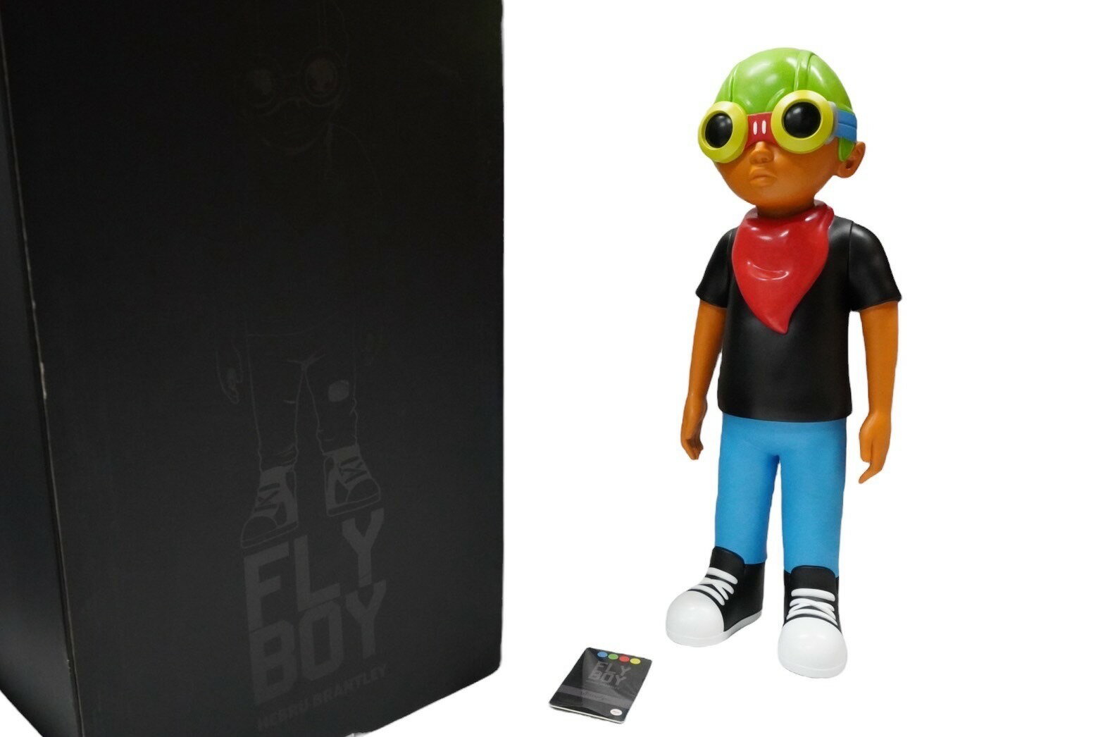 極美品 HEBRU BRANTLEY へブルブラントリー マインドスタイル フライボーイ ブラックTシャツ フィギュア 中古 57599