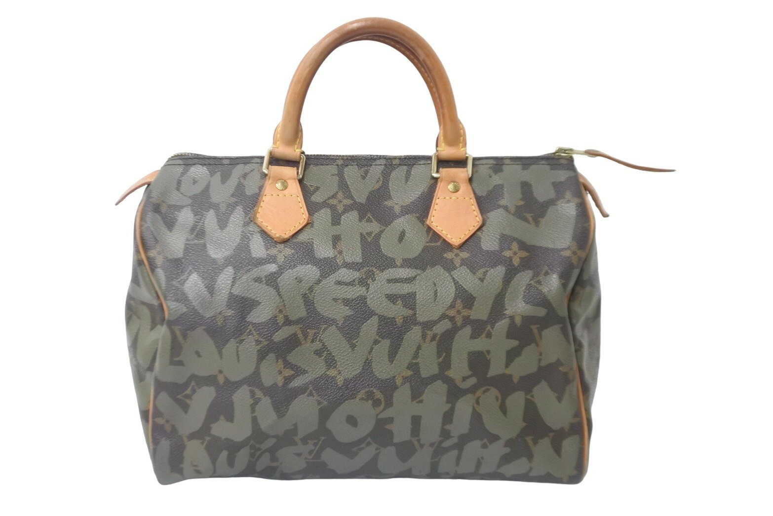 LOUIS VUITTON ルイヴィトン ハンドバッグ スピーディ30 モノグラムグラフィティ M92194 ゴールド金具 美品中古 58028