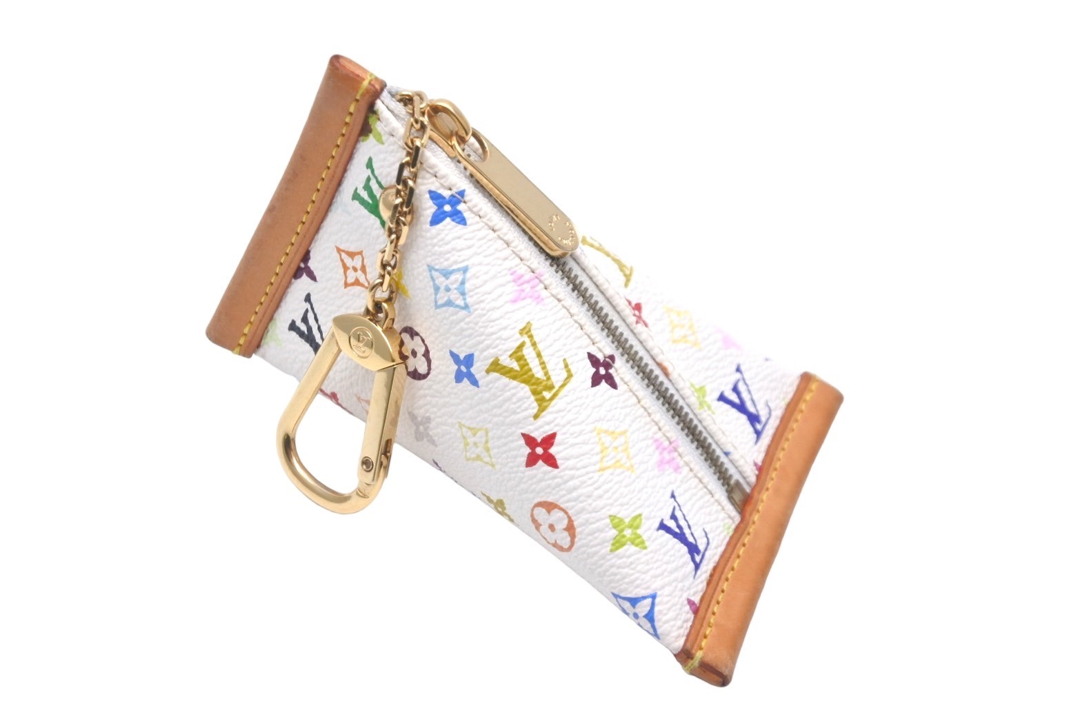 LOUIS VUITTON ルイヴィトン コインケース ベルランゴ モノグラム マルチカラー M58028 ゴールド金具 美品 中古 58333