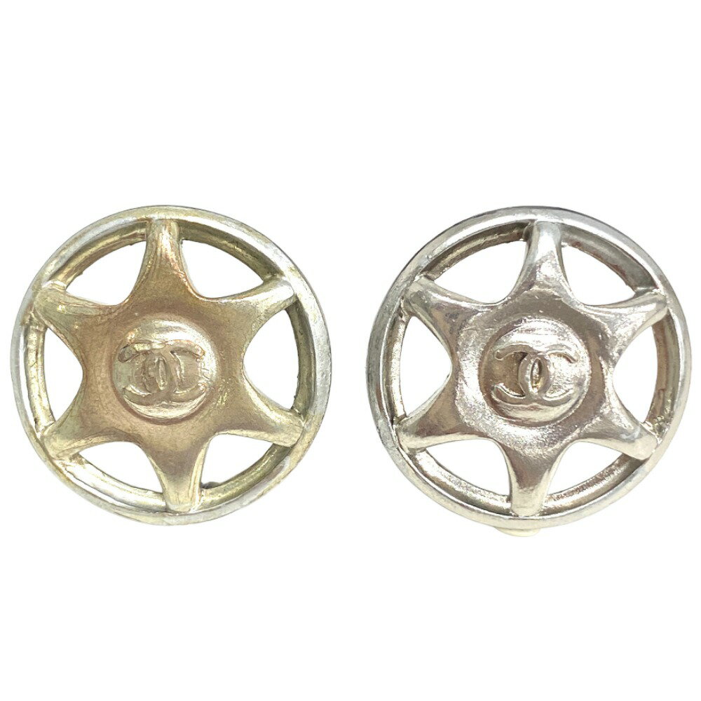 [USED/中古]CHANEL シャネル イヤリング ココマーク マリン ホイール シルバー 丸 97A C（やや傷や汚れあり）ランク 中古 tdc-000167-4c