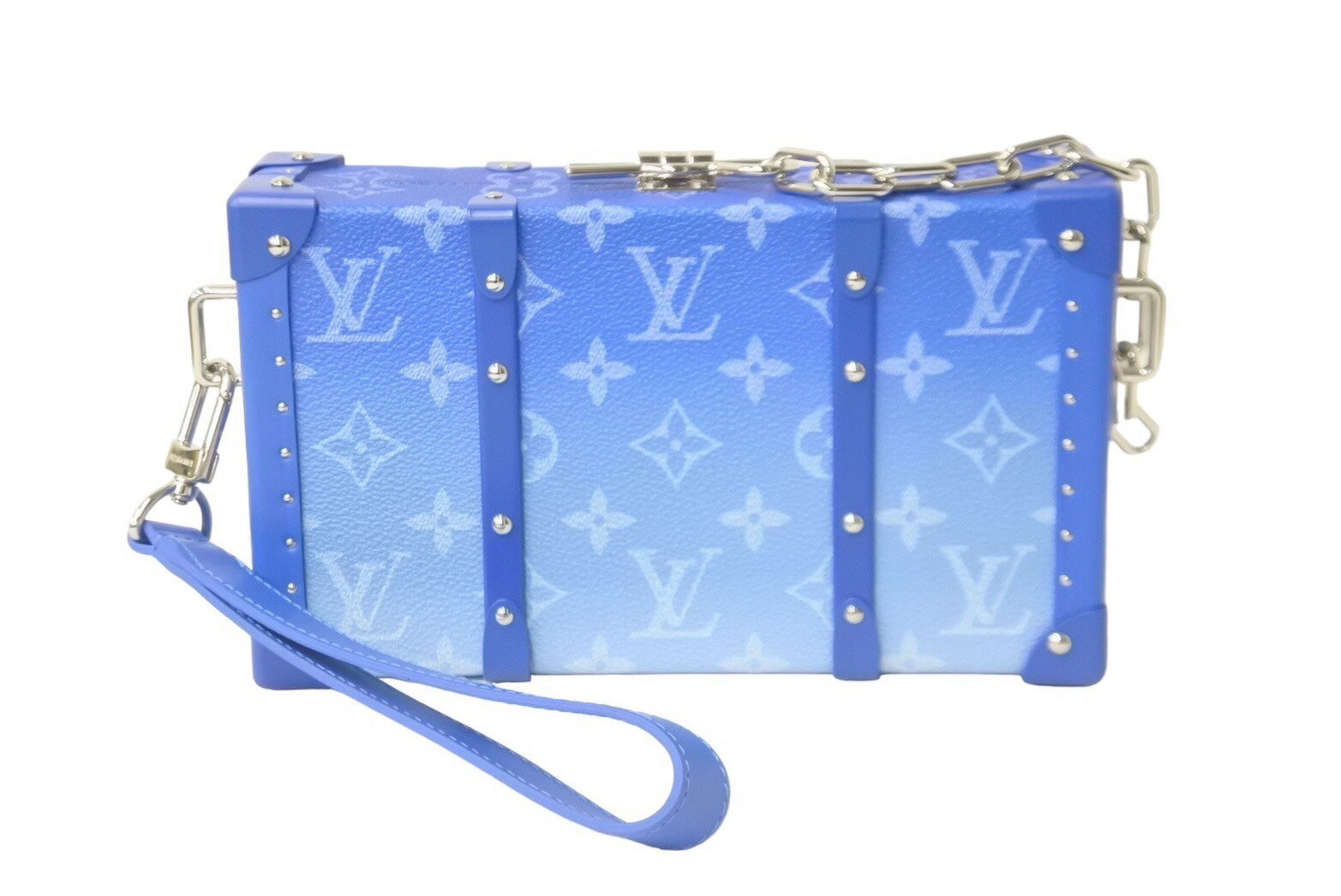 新品同様 LOUIS VUITTON ルイヴィトン ショルダーバッグ ソフトトランク ヴァージル クラウズ モノグラムキャンバス 中古 60411