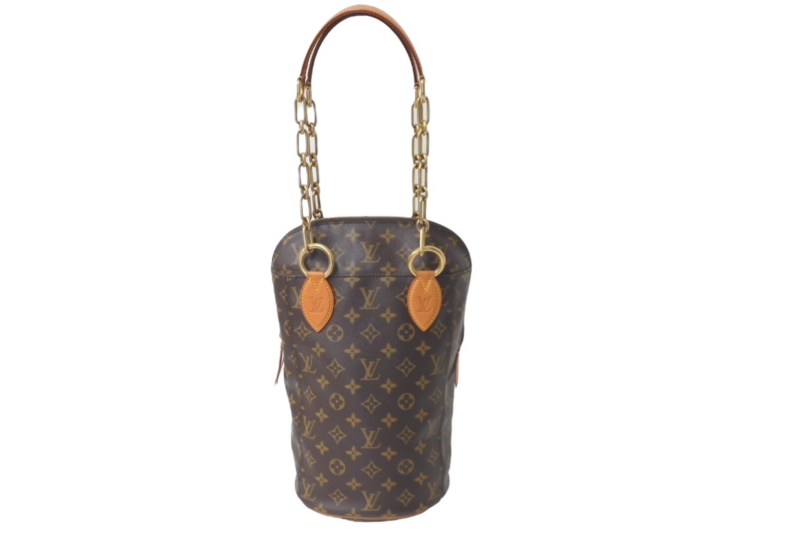 ルイヴィトン ハンドバッグ（レディース） 新品同様 LOUIS VUITTON ヴィトン 2014AW パンチングバッグ ラガーフェルトコラボ M40230 ハンドバック 60728