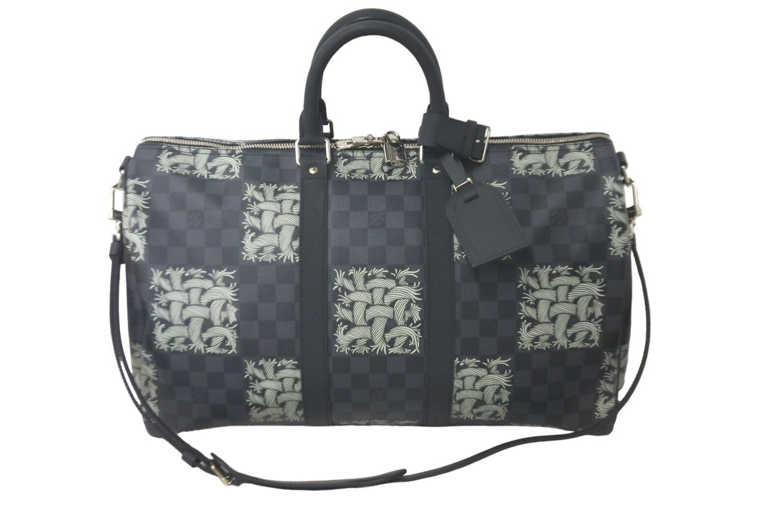 新品同様 LOUIS VUITTON ルイヴィトン クリストファーネメス ボストンバッグ キーポル45バンドリエール N41573 中古 60988