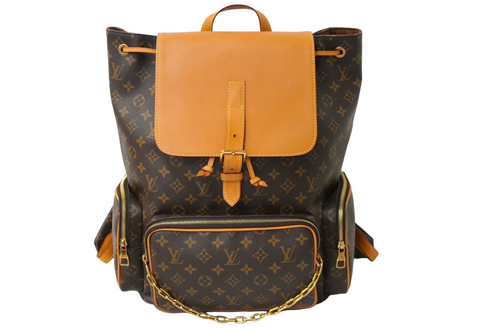 極美品 LOUIS VUITTON ルイヴィトン リュック トリオ・バックパック モノグラム ヴァージル M44658 中古 61077