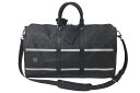 【極美品】ルイヴィトン ボストンバッグ LOUIS VUITTON キーポル バンドリエール45 藤原ヒロシ フラグメント ブラック M43413 メンズ レデ...