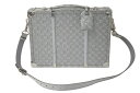【極美品】LOUIS VUITTON ルイ・ヴィトン トランク ハードトランク ビジネスバッグ ブリーフケース ダミエ グリッター 22SS シルバー M204...